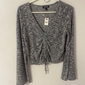 Express long sleeve crop top